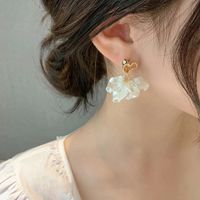 Simple Style Flower Arylic Women's Drop Earrings 1 Pair main image 4
