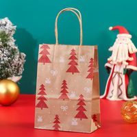 Christmas Fashion Christmas Tree Snowflake Kraft Paper Festival Gift Wrapping Supplies 1 Piece sku image 3