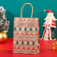Christmas Fashion Christmas Tree Snowflake Kraft Paper Festival Gift Wrapping Supplies 1 Piece sku image 1