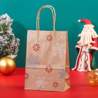 Christmas Fashion Christmas Tree Snowflake Kraft Paper Festival Gift Wrapping Supplies 1 Piece sku image 4