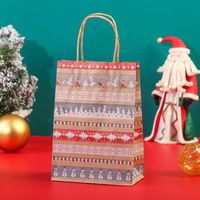 Christmas Fashion Christmas Tree Snowflake Kraft Paper Festival Gift Wrapping Supplies 1 Piece sku image 2