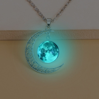Fashion Geometric Alloy Glass Luminous Gem Unisex Pendant Necklace 1 Piece main image 5