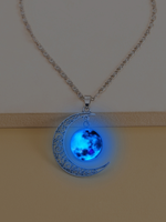 Fashion Geometric Alloy Glass Luminous Gem Unisex Pendant Necklace 1 Piece sku image 3