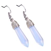 1 Pair Fashion Solid Color Polishing Crystal Drop Earrings sku image 7