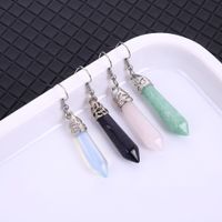 1 Pair Fashion Solid Color Polishing Crystal Drop Earrings main image 4