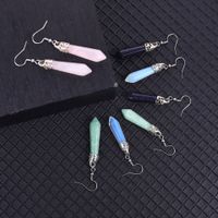1 Pair Fashion Solid Color Polishing Crystal Drop Earrings main image 3