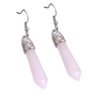 1 Pair Fashion Solid Color Polishing Crystal Drop Earrings sku image 1