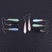 1 Pair Fashion Solid Color Polishing Crystal Drop Earrings main image 2