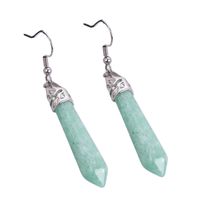 1 Pair Fashion Solid Color Polishing Crystal Drop Earrings sku image 3