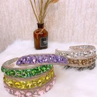 Fashion Geometric Resin Rhinestone Handmade Hair Band 1 Piece main image 1