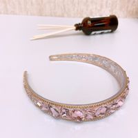 Fashion Geometric Resin Rhinestone Handmade Hair Band 1 Piece sku image 2