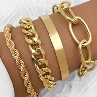 Simple Style Letter Alloy Wholesale Bracelets sku image 9