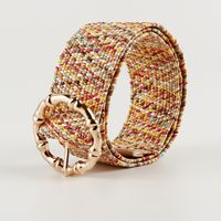 Fashion Colorful Plastic Handmade Women's Woven Belts 1 Piece main image 1