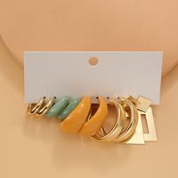 1 Set Fashion C Shape Plating Metal Earrings sku image 5