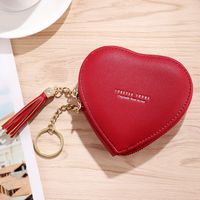 Women's Solid Color Pu Leather Zipper Coin Purses sku image 2