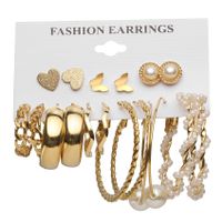 1 Set Fashion C Shape Plating Metal Earrings main image 2