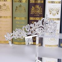 Fashion Crown Alloy Plating Rhinestones Crown 1 Piece main image 5