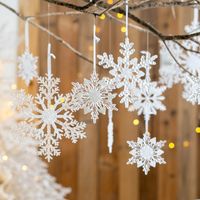 Christmas Christmas Snowflake Pvc Party Hanging Ornaments 1 Piece sku image 16