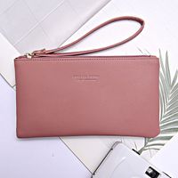 Women's Solid Color Pu Leather Zipper Wallets sku image 8