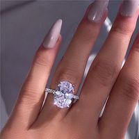 Fashion Geometric Alloy Inlay Artificial Gemstones Women's Rings main image 3