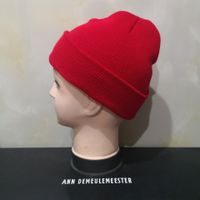 Unisex Simple Style Solid Color Sewing Crimping Wool Cap sku image 1