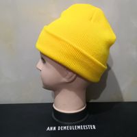 Unisex Simple Style Solid Color Sewing Crimping Wool Cap sku image 9