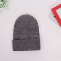 Unisex Simple Style Solid Color Sewing Crimping Wool Cap sku image 33