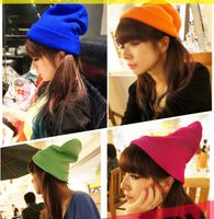 Unisex Simple Style Solid Color Sewing Crimping Wool Cap main image 2