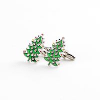 European And American Foreign Ornament Christmas Cufflinks Christmas Tree Cufflinks Snowman Snowflake Series Ornament Free Shipping main image 6