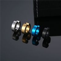 Simple Style Round Titanium Steel Plating Ear Clips 1 Piece main image 1