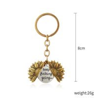 Fashion Sunflower Letter Alloy Women's Keychain Necklace 1 Piece main image 4