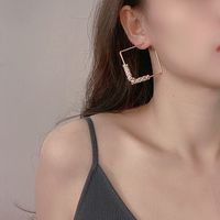Fashion Irregular Geometric Shell Soft Clay Beaded Plating Women's Earrings 1 Pair sku image 22