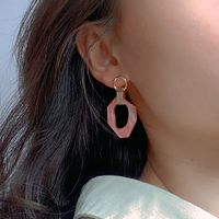 Fashion Irregular Geometric Shell Soft Clay Beaded Plating Women's Earrings 1 Pair main image 3