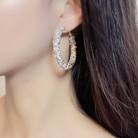 Fashion Irregular Geometric Shell Soft Clay Beaded Plating Women's Earrings 1 Pair sku image 17