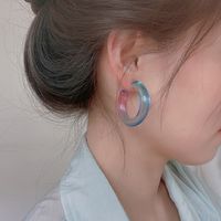 Fashion Irregular Geometric Shell Soft Clay Beaded Plating Women's Earrings 1 Pair sku image 1