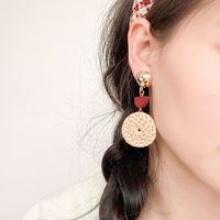 Fashion Irregular Geometric Shell Soft Clay Beaded Plating Women's Earrings 1 Pair sku image 18