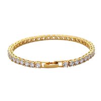 Fashion Solid Color Copper Plating Inlay Zircon Bracelets 1 Piece main image 3