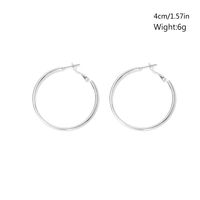 1 Pair Fashion Circle Plating Alloy Iron Earrings sku image 2