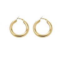 1 Paire Mode Cercle Placage Alliage Le Fer Des Boucles D'Oreilles sku image 50