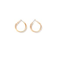 1 Paire Mode Cercle Placage Alliage Le Fer Des Boucles D'Oreilles sku image 23