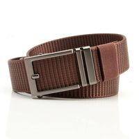 Simple Style Stripe Solid Color Alloy Canvas Inlay Rhinestones Men's Woven Belts 1 Piece sku image 19