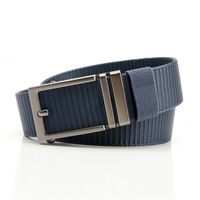 Simple Style Stripe Solid Color Alloy Canvas Inlay Rhinestones Men's Woven Belts 1 Piece sku image 20