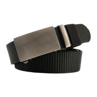 Simple Style Stripe Solid Color Alloy Canvas Inlay Rhinestones Men's Woven Belts 1 Piece main image 4