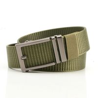 Simple Style Stripe Solid Color Alloy Canvas Inlay Rhinestones Men's Woven Belts 1 Piece sku image 18