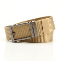 Simple Style Stripe Solid Color Alloy Canvas Inlay Rhinestones Men's Woven Belts 1 Piece sku image 17