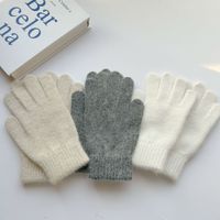 Unisex Fashion Solid Color Polyester Gloves 1 Pair main image 5