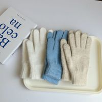 Unisex Fashion Solid Color Polyester Gloves 1 Pair main image 4