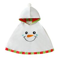 Weihnachten Mode Weihnachtsmann Schneemann Elch Patchwork Polyester Mädchen Oberbekleidung sku image 11