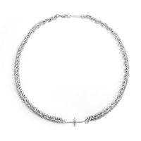 Fashion Cross Titanium Steel Plating Layered Necklaces 1 Piece main image 1