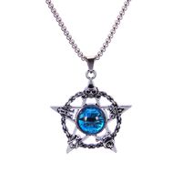 Wholesale Jewelry Fashion Pentagram Devil'S Eye 201 Stainless Steel Zinc Alloy Resin Pendant Necklace main image 4